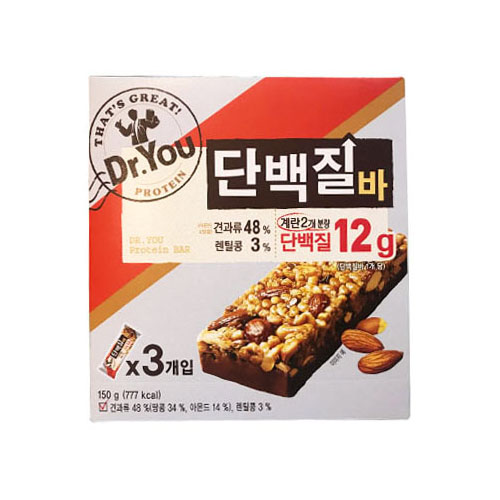[오리온] 닥터유 단백질바(3개입) 150g