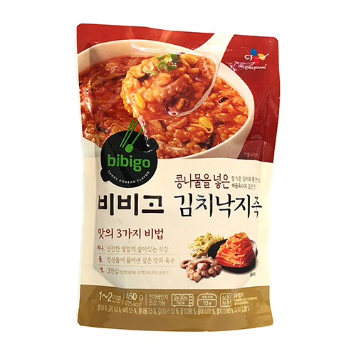[비비고] 김치낙지죽 450g (1-2인분)