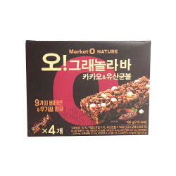 [오리온] 오!그래놀라 바 카카오&유산균볼 160g (4개입)