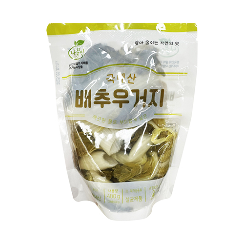 [나물인] 국내산 배추우거지 400g